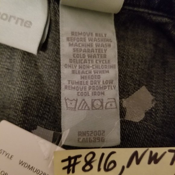 SYMMER DRESS NWT Stylish, Upscale Liz Claiborne Blue Denim - Picture 16 of 16